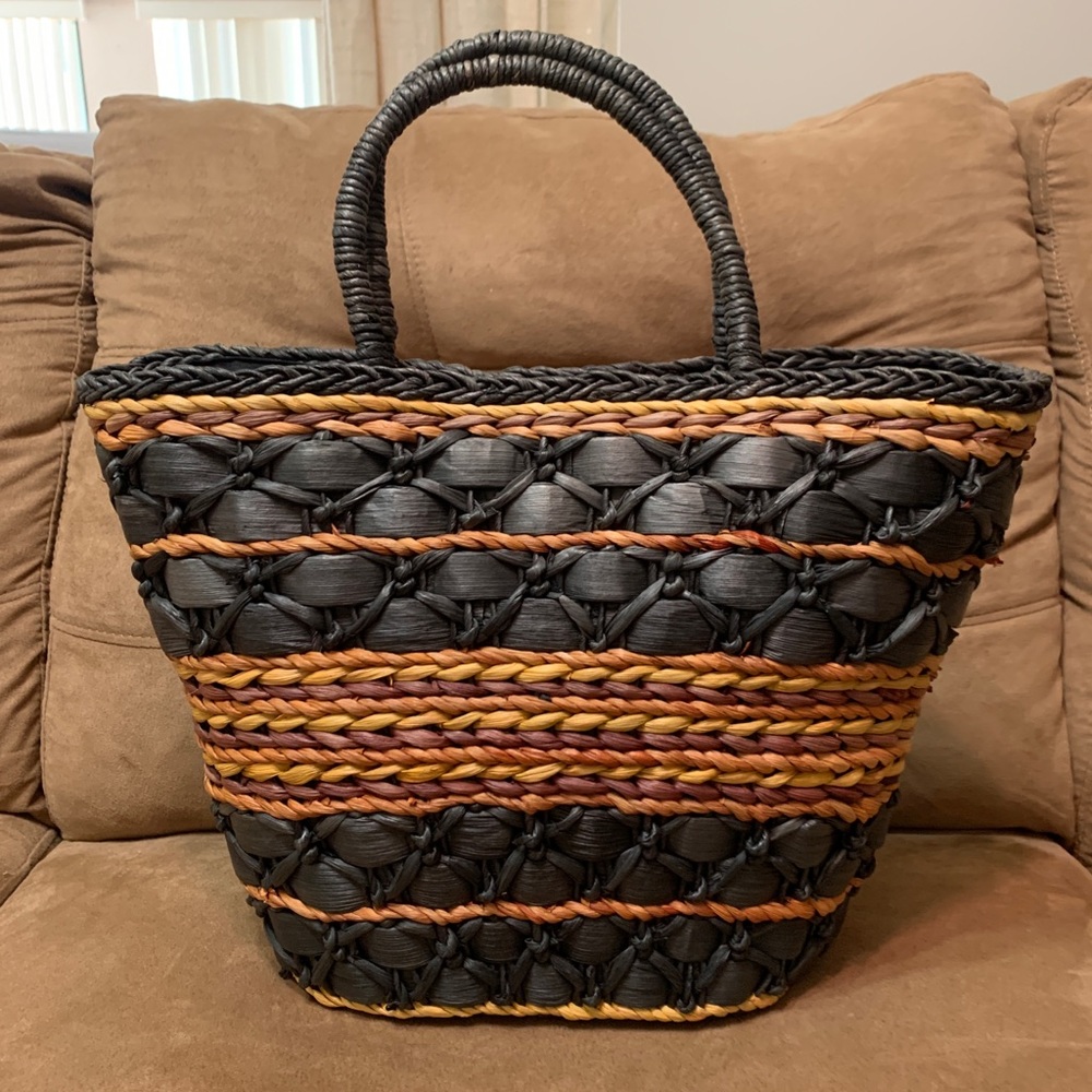 Straw Tote Handbag